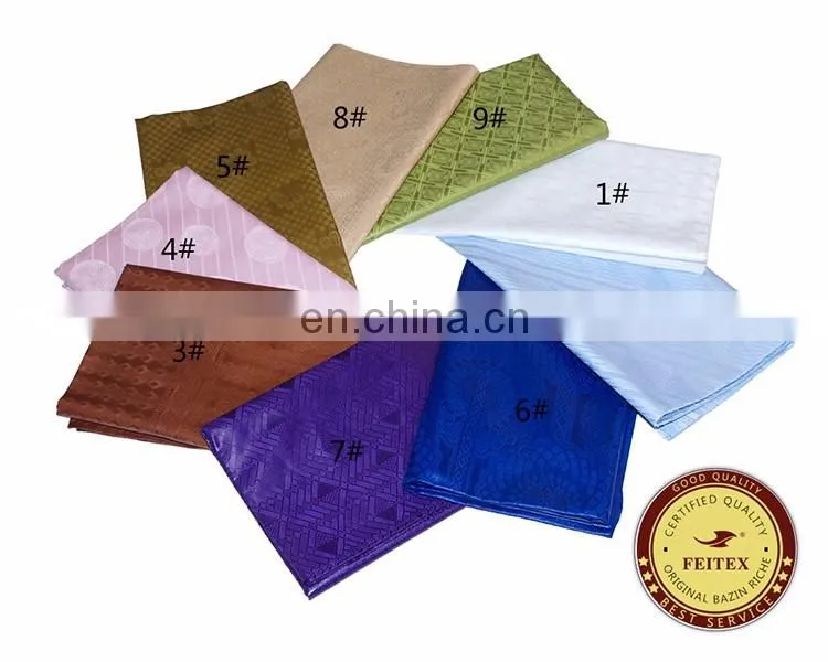 2017 New African Bazin Riche Dresses Fabric Wholesale Textile Material Fabric Made In China