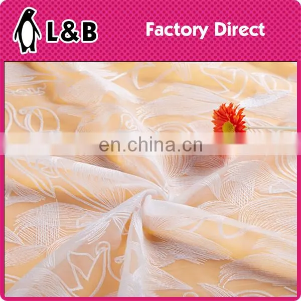 wholesale new design popular orange lace embroidery fabric