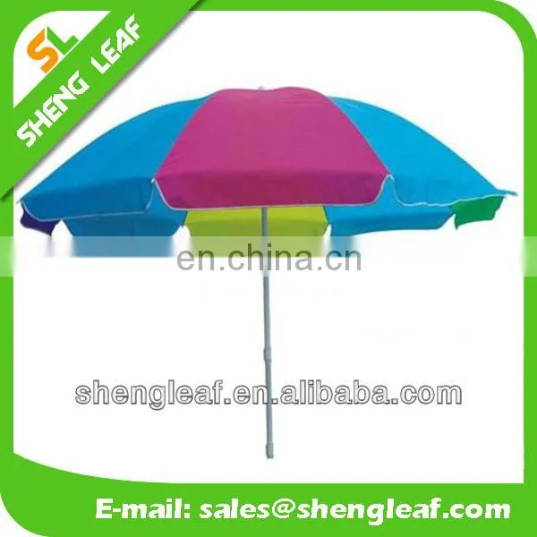 1.8M promotion polyester cheap easy sunshade flag beach umbrella