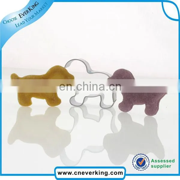 custom dog shape metal cookie cutter