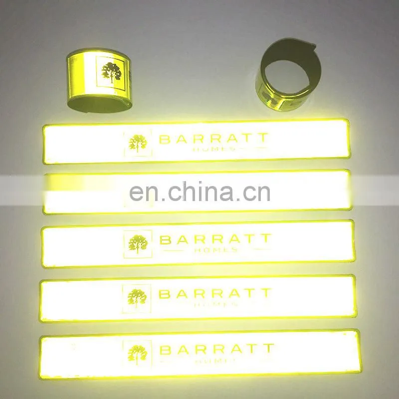 EN20471 promotion gifts PVC reflective slap watch band