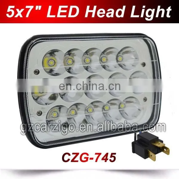 CZG-4645 super bright made in china best price spot 6X4" 45w LED head light from Carzigo factory