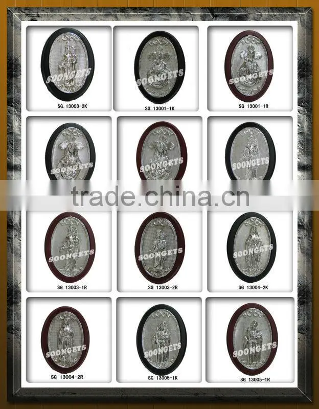 SG-13003-2K Religious Polyresin and Electroplating frame icons