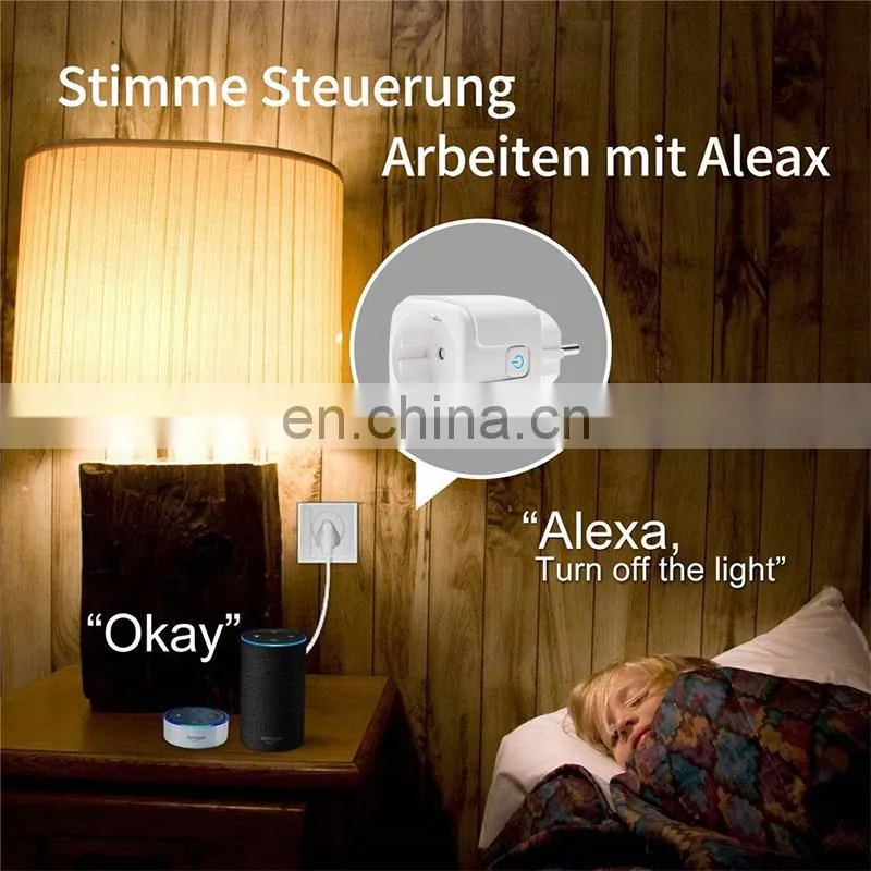 Tuya Smart Plug Power Monitor , Smart Wifi Eu Timer Sockets Power Energy Meter mini smart multi plug
