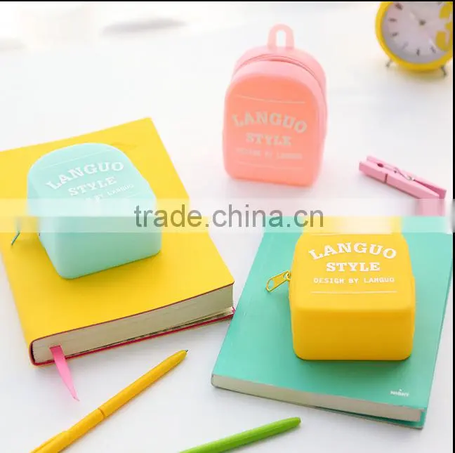 2016 china supplier silicone custom coin purse/silicone coin pouch/silicone standing key pouch