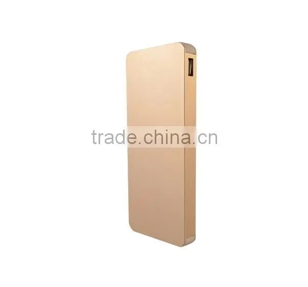 2014 Newly super thin power bank 10000mah with Three anti cell phone charger