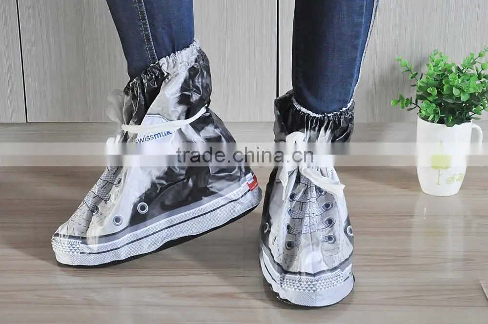 Wholesale fesitival all printed logo waterproof running shoe covers rain