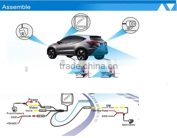 Night vision Rear View Cameras for Peugeot 301/ 2013 MG3/ 2013 MG5/ CCD 2012