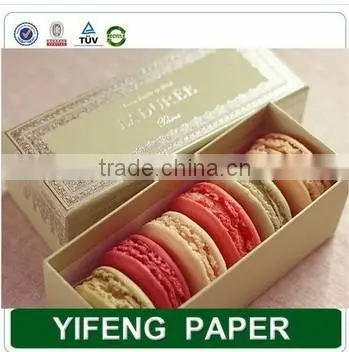 Food packaging paper biscuits box with pvc windows