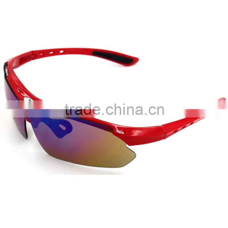 2016 factory direct sale dropshipping no minimum order outdoor sport bicycle riding cycling glasses 5 lens