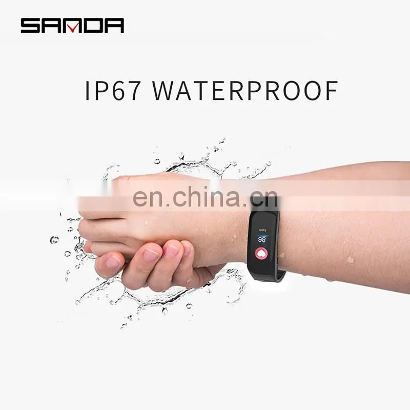 SANDA C1P Stylish Smart Watch For Women Fitness Tracker Sport Ladies Silicone Bracelet Phone