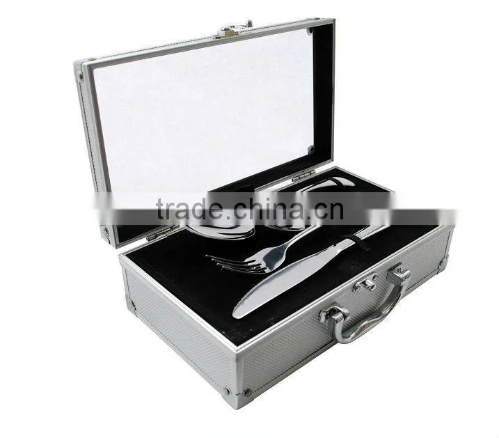 Newest design hot sale bbq tools aluminum case