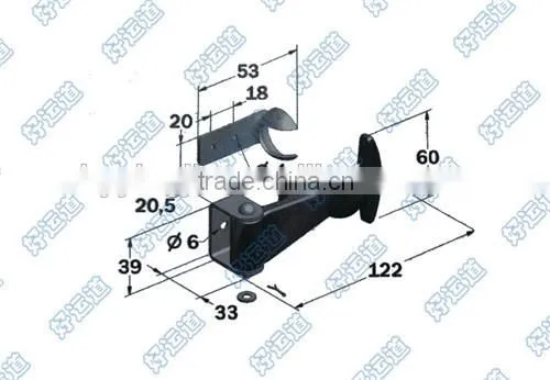 03211 Trailer body parts bonnet fastener rubber