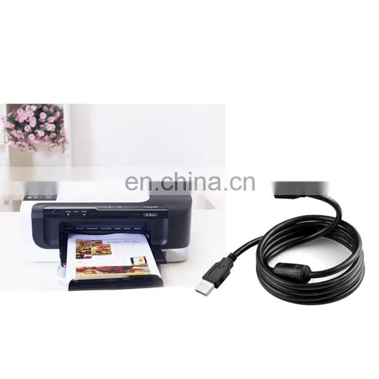 Hot recommended oem service 10m black usb printer cable , 28AGW printer cable