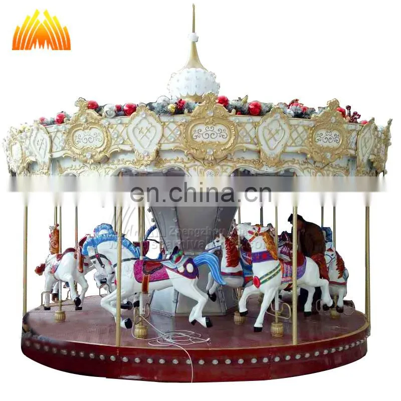 Theme park amusement machinery equipment carousel for kiddie for sale