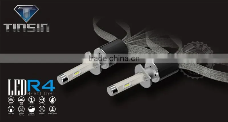 Guangzhou auto lamp high power led auto lamp led headlight h1-6000k-a 40w 9600lm headlight for proton wira