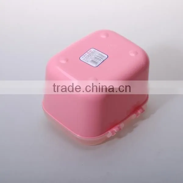 PP rectangle 2layer plastic storage containers with lid