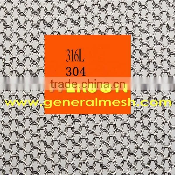 Stainless steel ring mesh gloves for cutting resistance ,304,316 | generalmesh