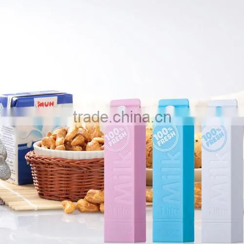 Custom milk portable mobile power bank 2600mAh external backup