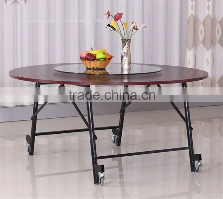 Hotel Banquet Wooden Dining Foldable Table