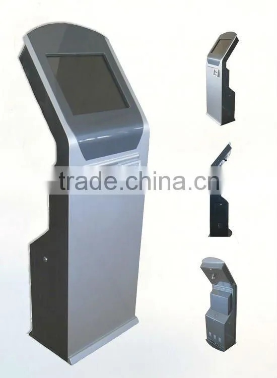 17'' touchscreen queue Ticket Dispenser Kiosk with Dual Thermal Printer