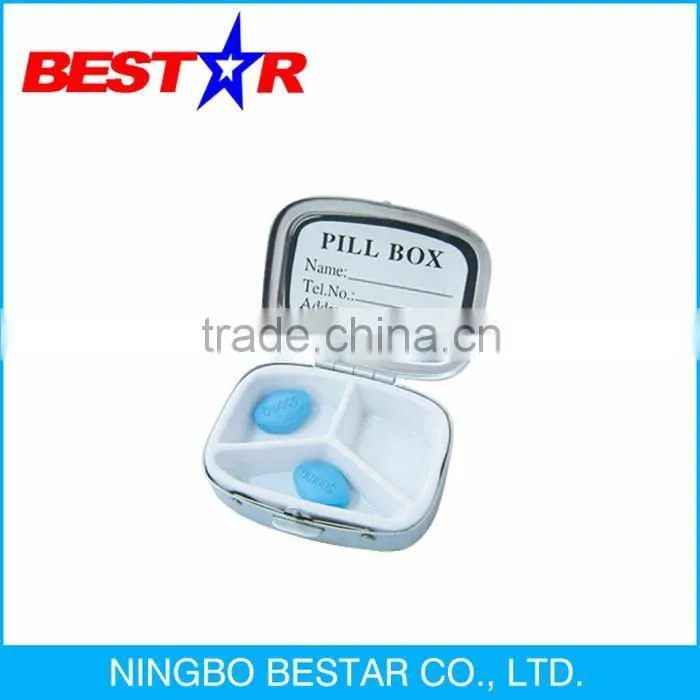 2015 New Popular Large Capacity Metal Pill Box, Pill Box