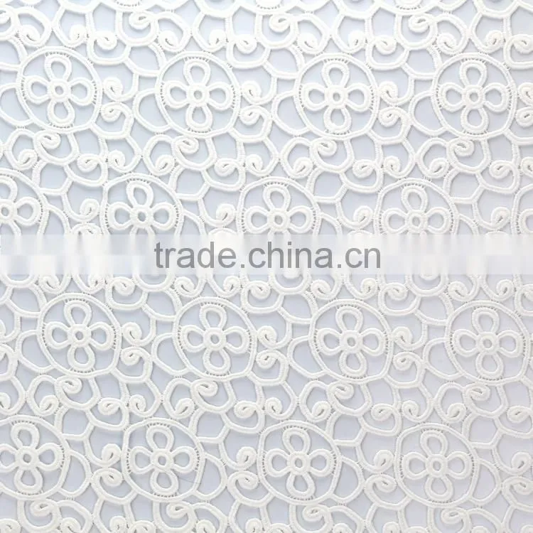 Sexy Hollow Out fashion floral African Organza Lace Fabric