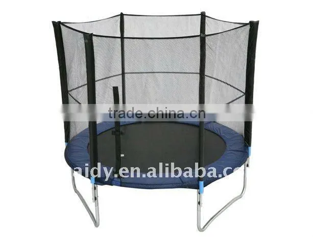 8ft trampoline with safety net and ladder,pads