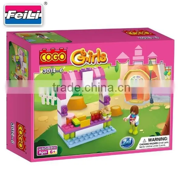 hot sell COGO bricks toys for girls 8 in 1 ABS plastic building blocks toys