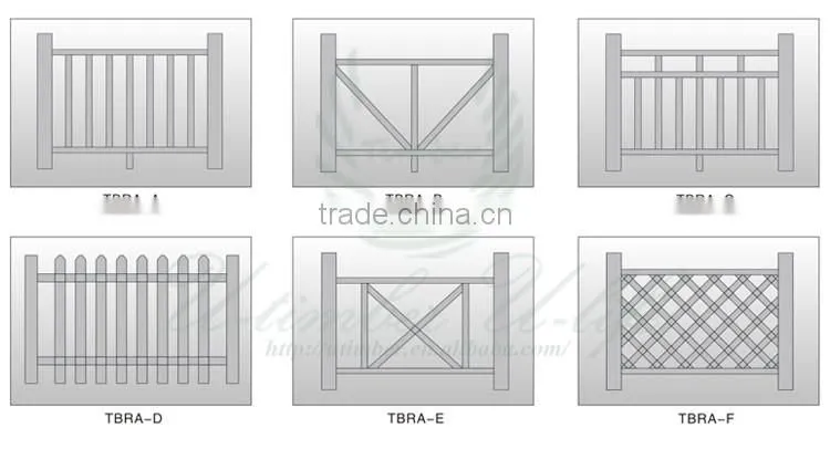 Superior quality wood plastic composite WPC balcony railing