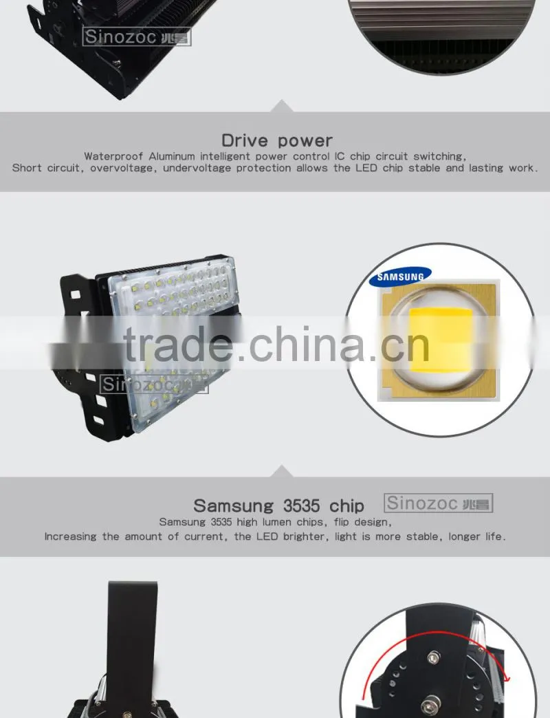 Sinozoc IP65 AC85-265V outdoor waterproof led tunnel light 200W led tunnel lamp 50W 100W 300W 150w led tunnel light