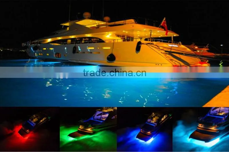 3W multicolor LED yacht/marine/underwater light,drain plug light TDDP,SS316,100%waterproof