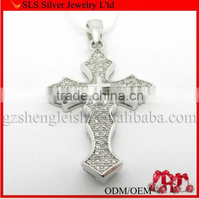silver cross pendant