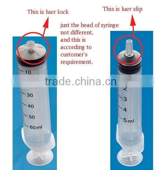10CC/ML luer lock disposable syringe with needle