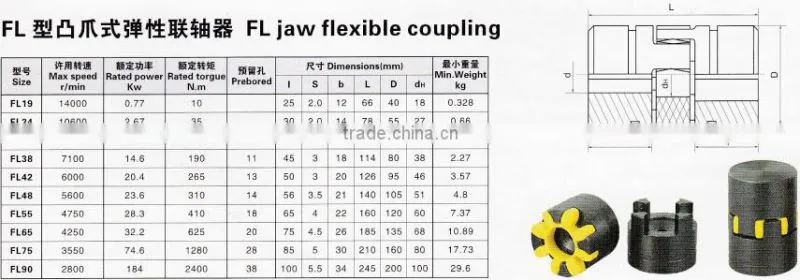 Standard cast iron flexible coupling