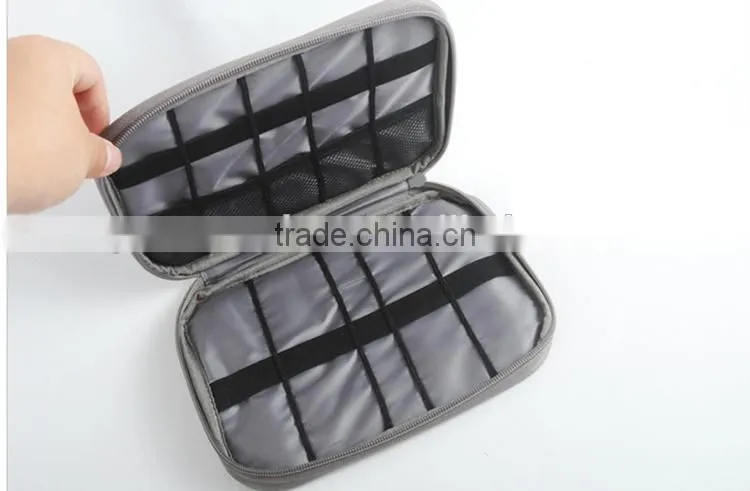 Hot selling USB flash drives case cable power storage bag travel digital organizer