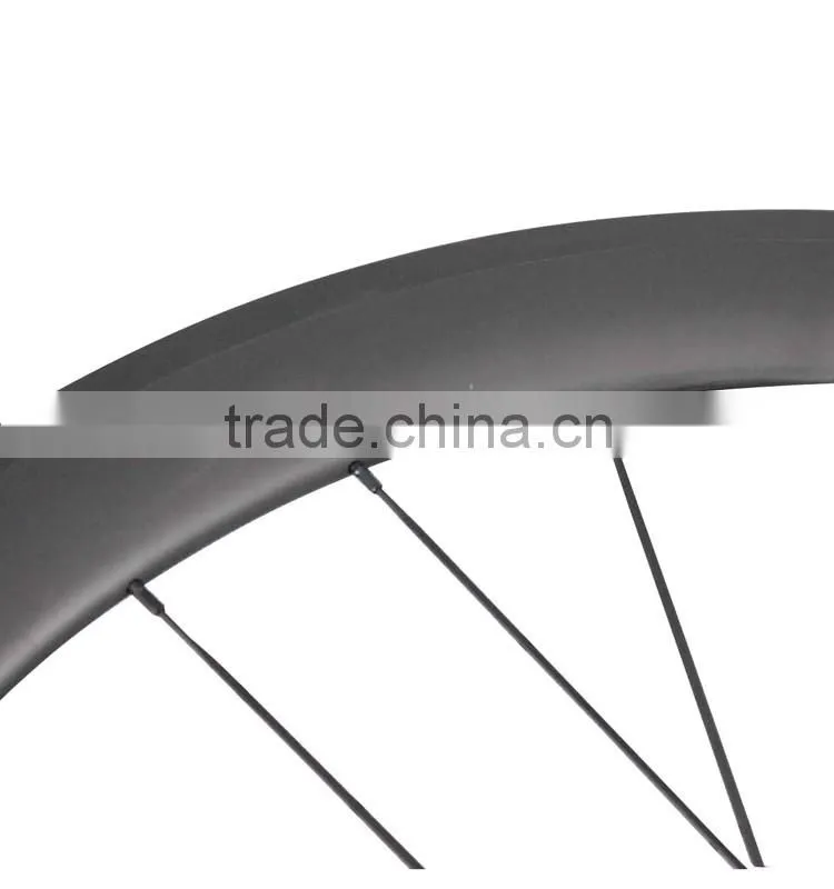 2016 On promotion carbon road bicycle tubular rims 56mm UD matt road bike wheels