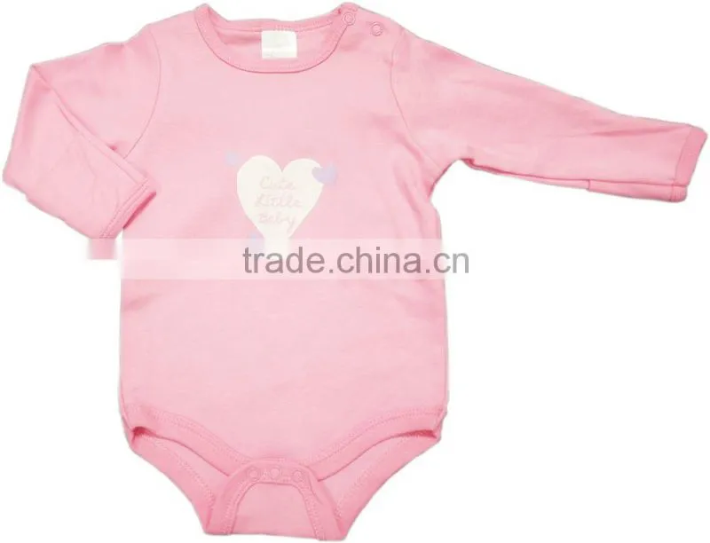 100% Cotton long sleeves soft baby cotton romper