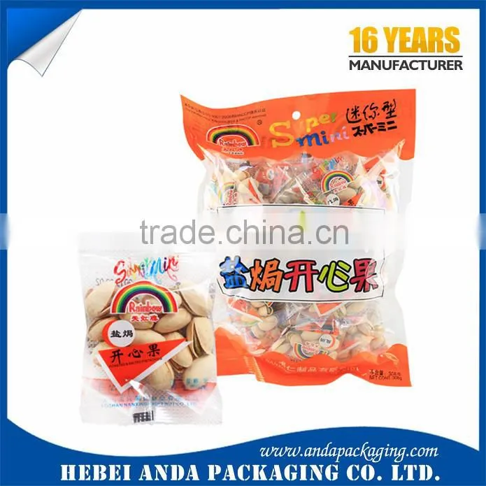 Cashew Nut Stand up Pouch with Zipper/Laminated Aluminum Foil Bag/Pistachio Plastic Packaging Bag