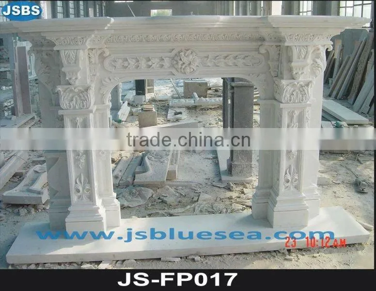 White Marble Fireplace Frame JS-FP006Y- more photos for chosing!
