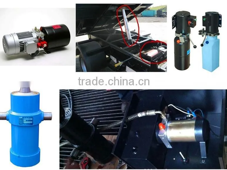 Multi stages dump truck series telescopic hydraulic cylinder/farm trailer