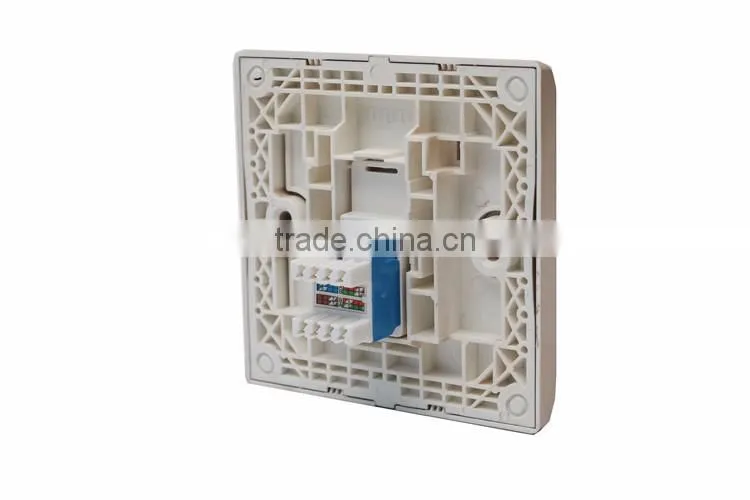 wall faceplates rj45 wall socket, one port gold color wall faceplates