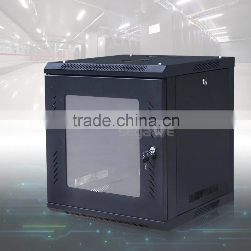 9U Wall Mount IT Network Server Data Cabinet Enclosure Rack Glass Door Locking
