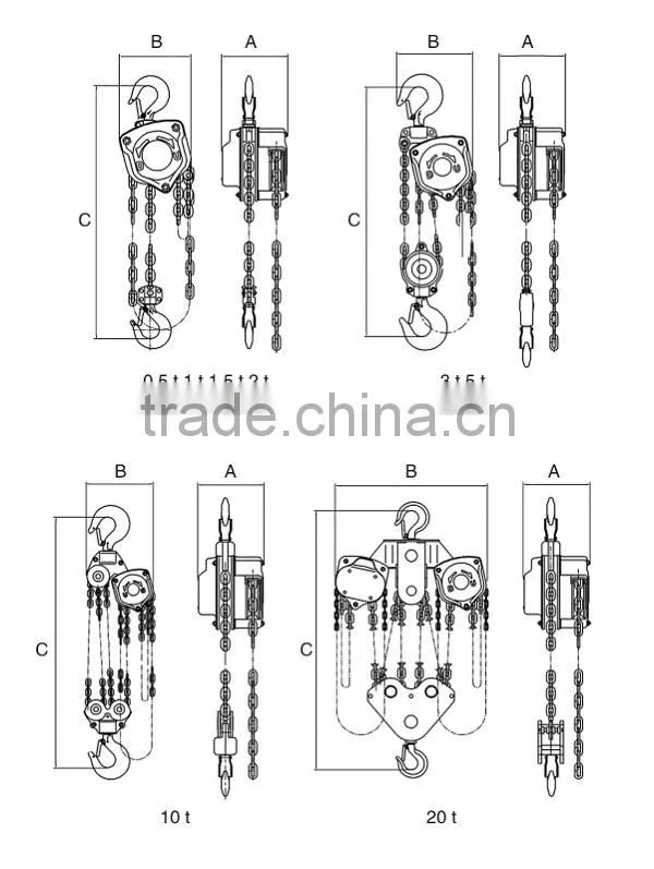 Pull Lift Chain Hoist CH-WA Type