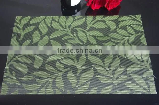 leaves waterproof dining table plate mat