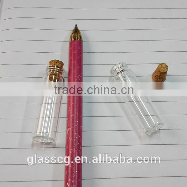 Tiny Glass Bottle Vial with Cork 12X40mm