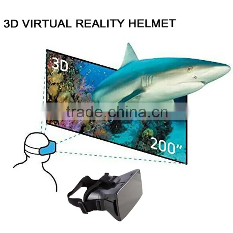 New Plastic Version 3D Virtual Reality Video Glasses Google Cardboard For 6.0inch phone