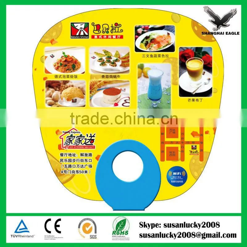 Advertising promotional pp plastic fan (directly from factory)