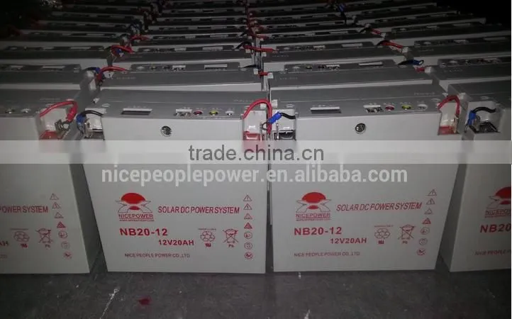 DC mini solar system SMF battery 12v 20ah suitable for each home