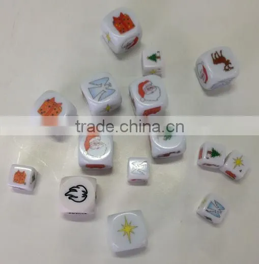 2.5CM Plastic Custom Printing Dice